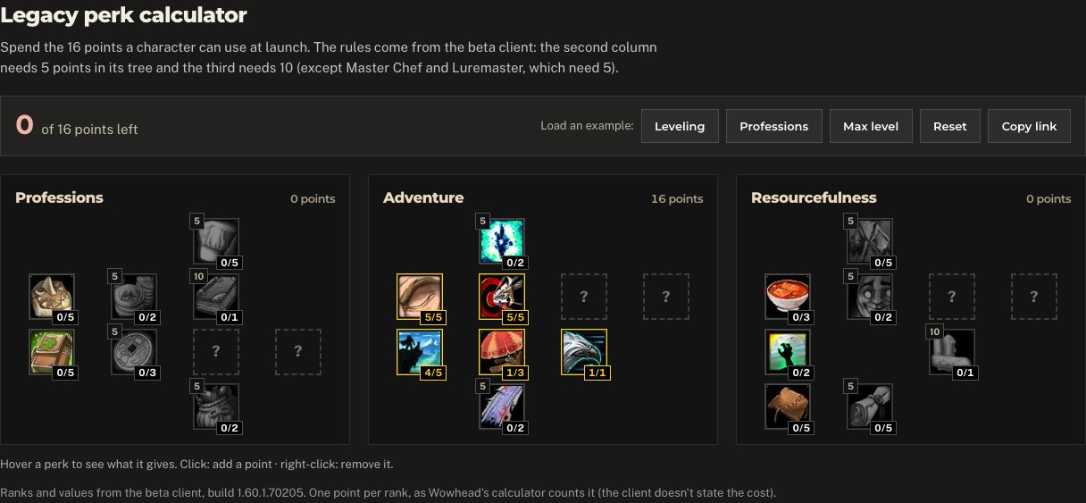 wow4ever Legacy calculator