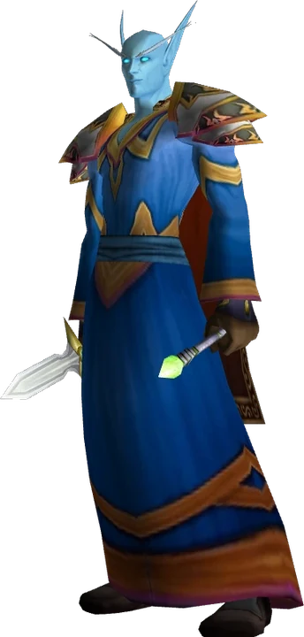 An in-game Mage in level 20 gear