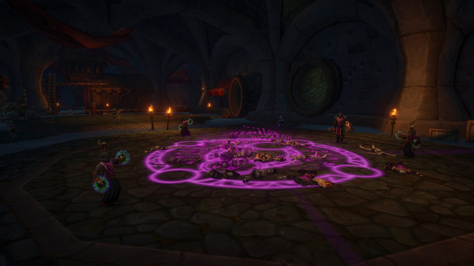 Un círculo arcano dentro de Dalaran