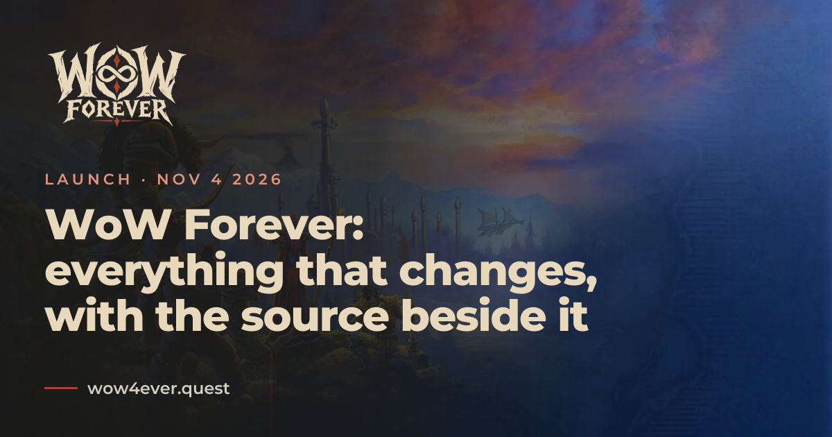 WoW Forever: news, clips, dates and everything we know