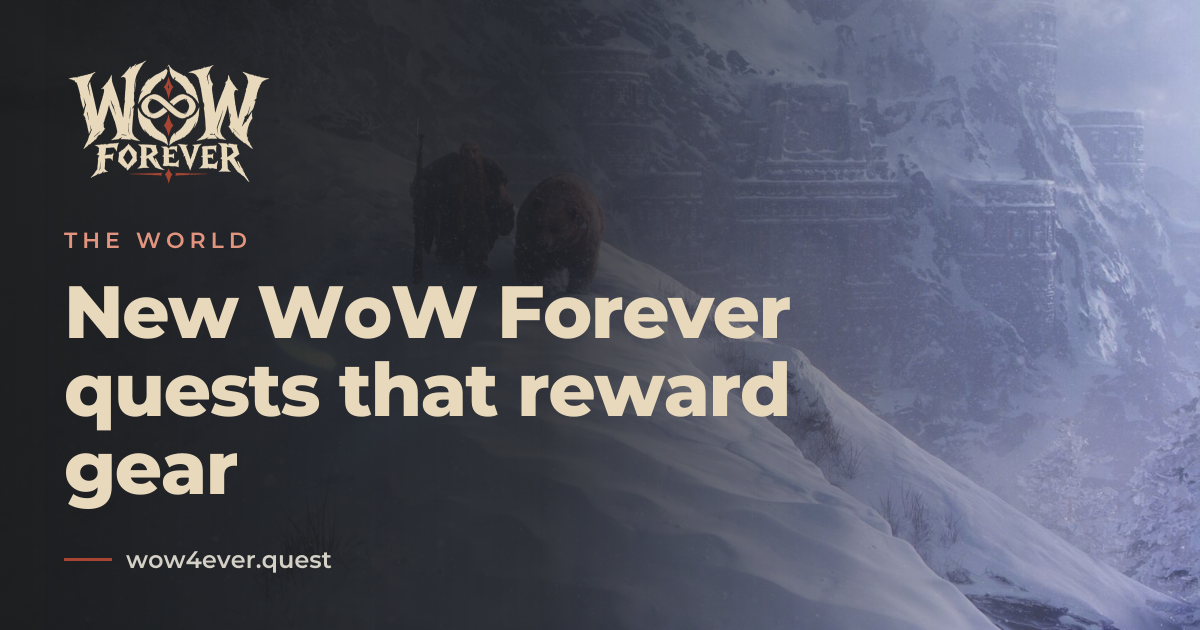 Coolant Heads Prevail: WoW Forever quest (level and zone)