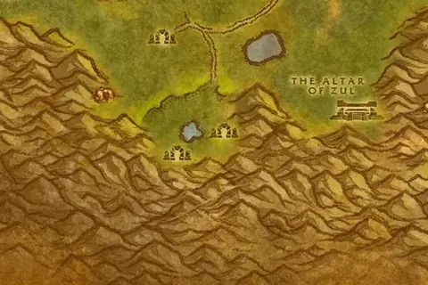 Recorte del mapa de Tierras del Interior con la posición del libro